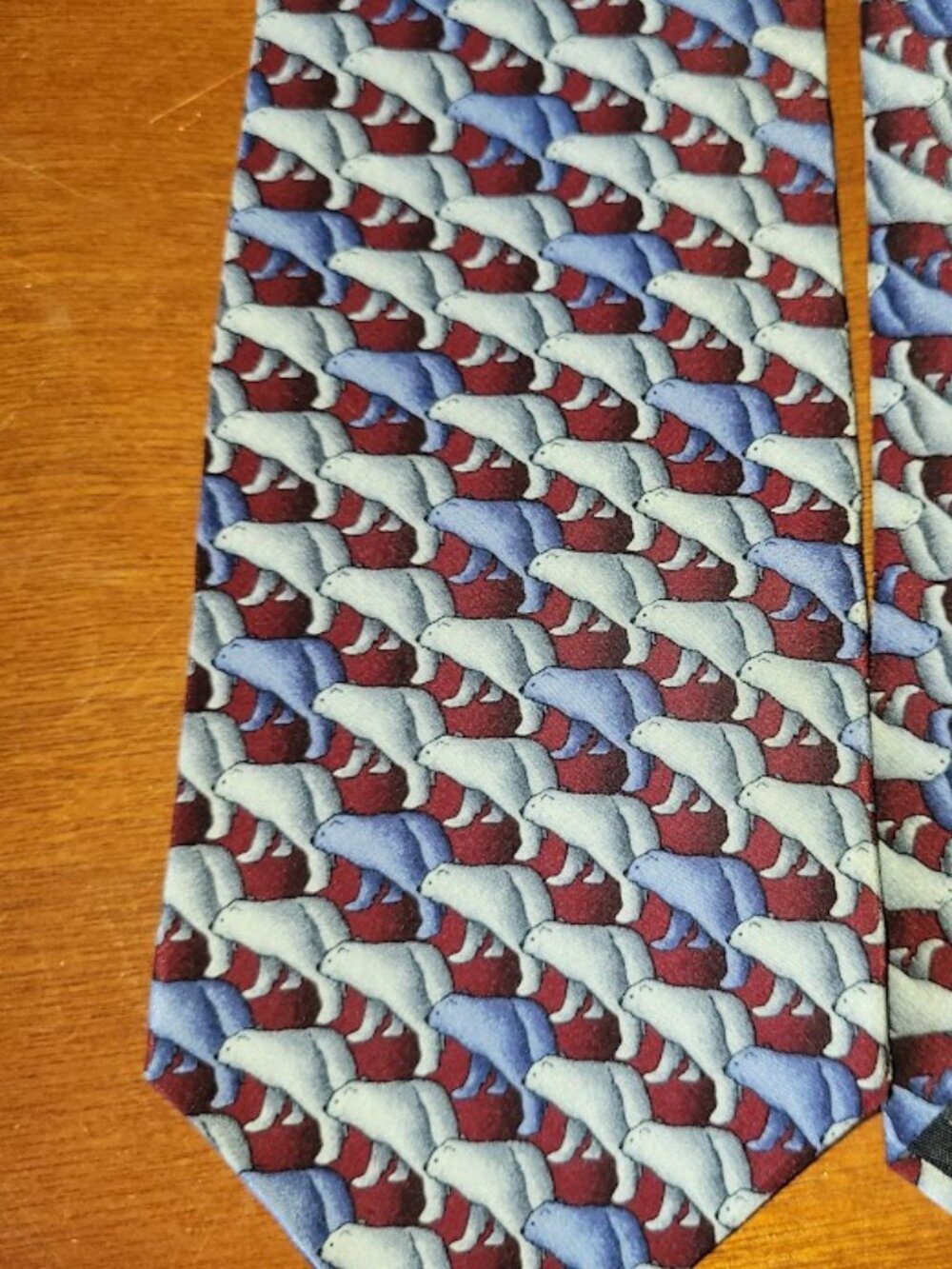 Vintage Endangered Species Polar Bear Tie "Snowball" Wildlife Novelty Men's Tie
